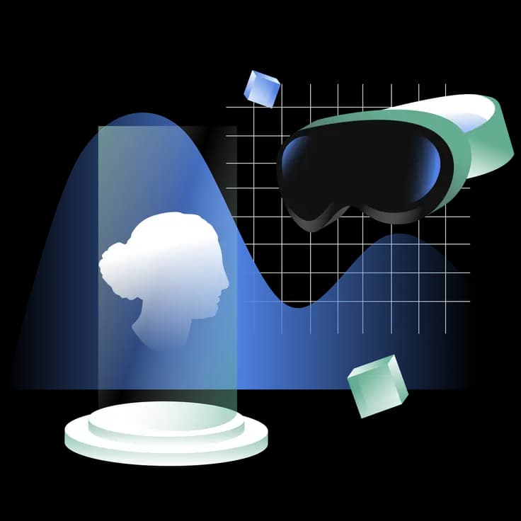 Virtual Reality Platform Illustration